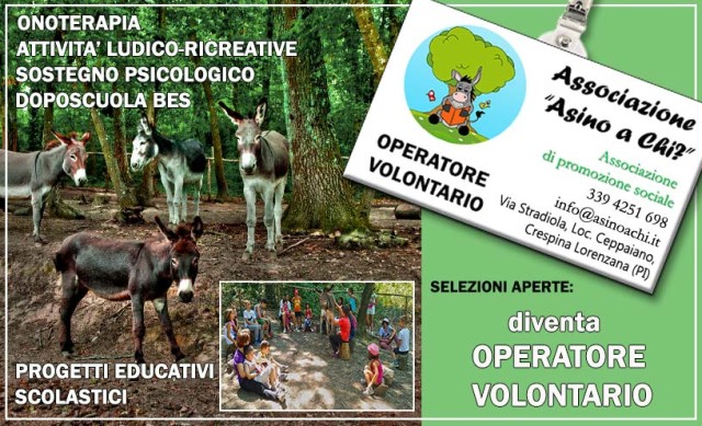 Aperte le selezioni per Operatore Volontario