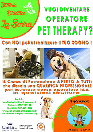 Corso operatore Pet Therapy con il cane a Pisa